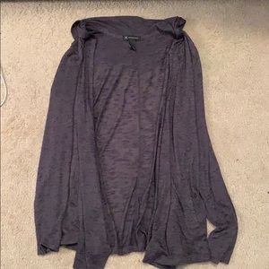 Blue Cardigan with Hood